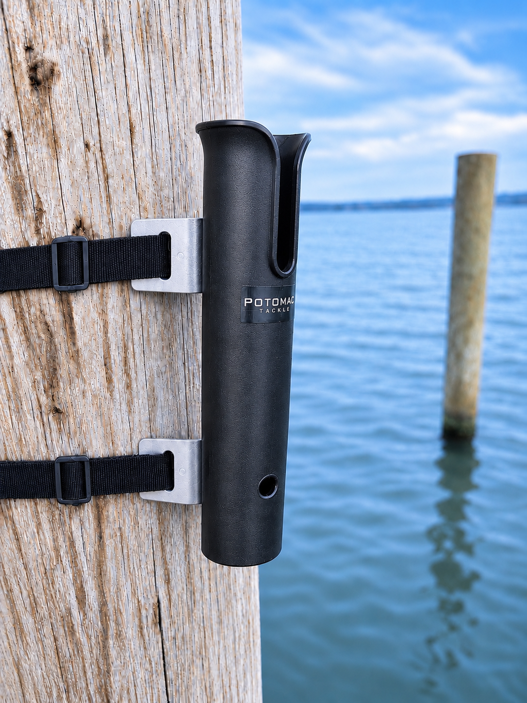 Portable Fishing Rod Holder for Piers and Railings