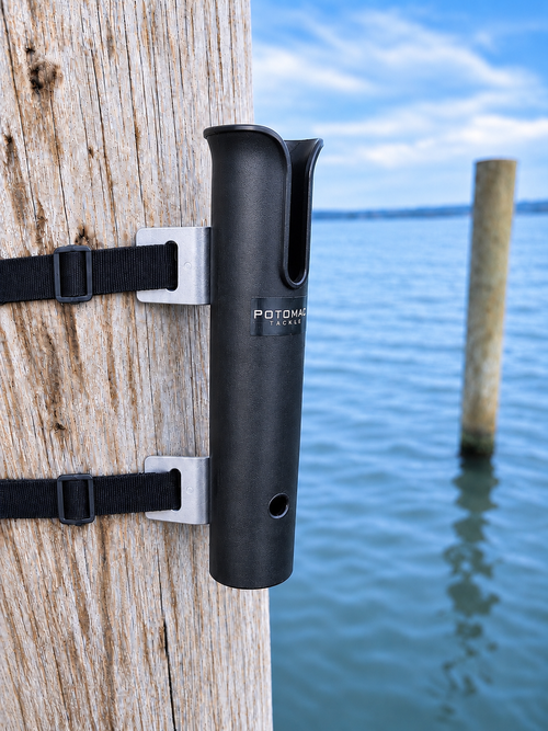 Portable Fishing Rod Holder for Piers and Railings