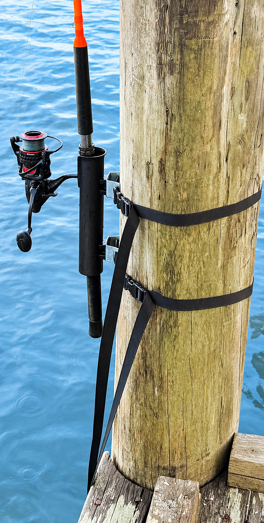 Portable Fishing Rod Holder for Piers and Railings